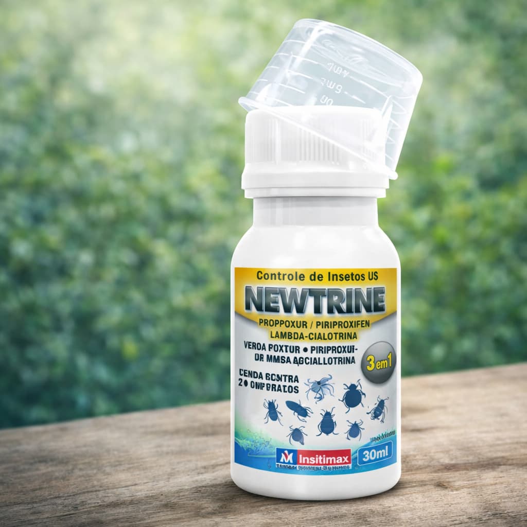 Newtrine 30ml Controle de Insetos Uso Interno e Externo Alta Eficiência Rende Até 5L - 1/2/3 unid
