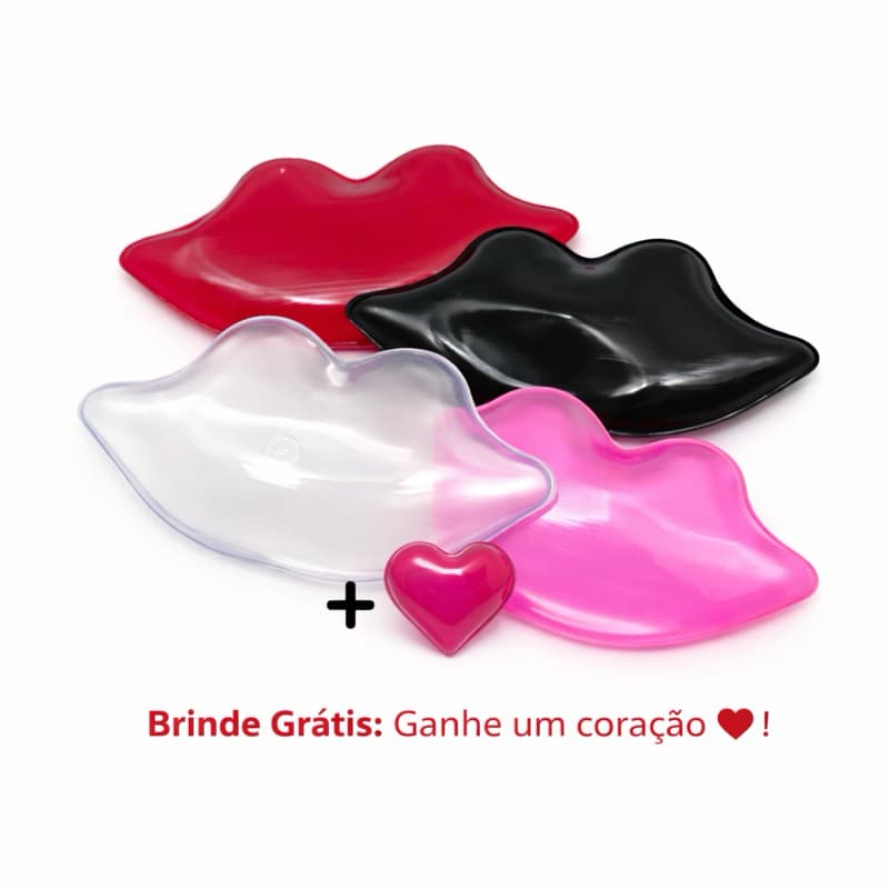 Gelo Formato Boca Bolsa Gel Sachet Reutilizável Estética  11,00 x 4,50