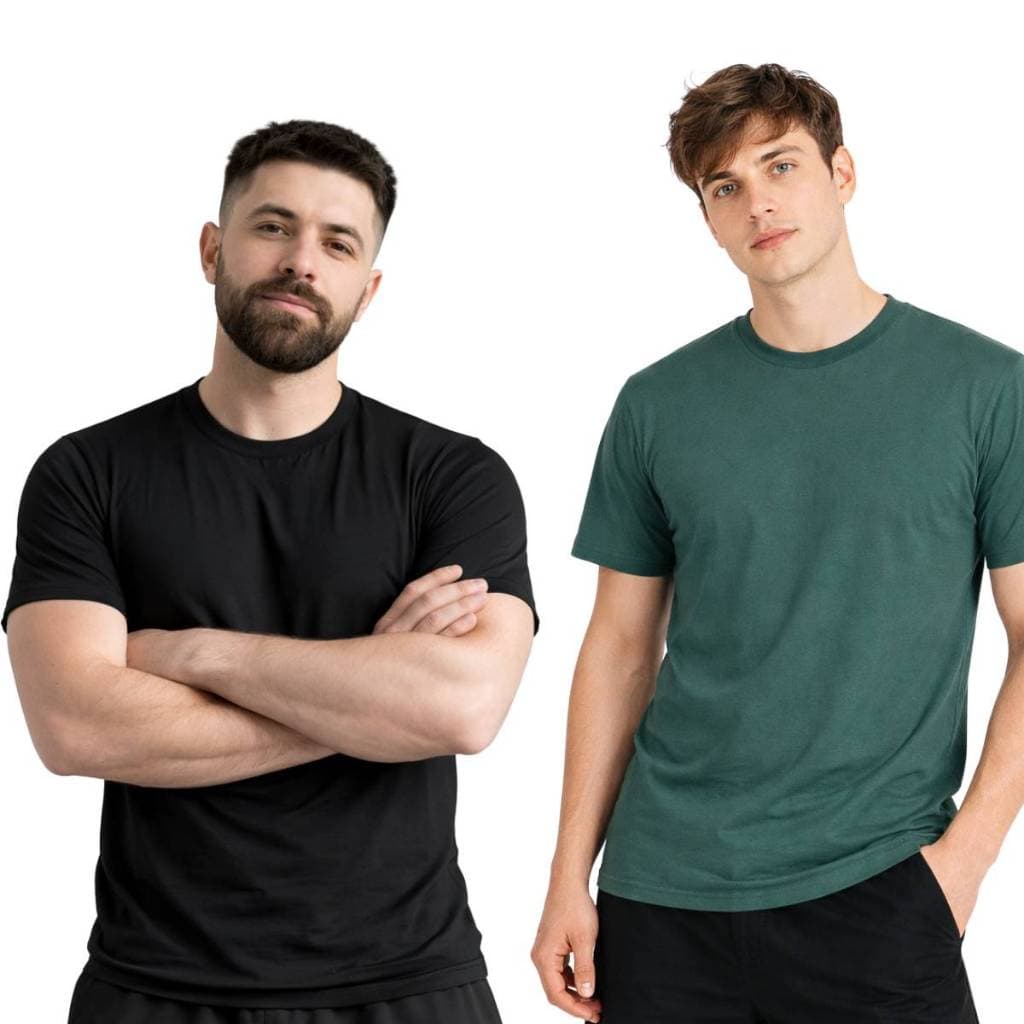 Camiseta Masculina 100% Algodão Gola Canelada Camisa Blusa Masculina