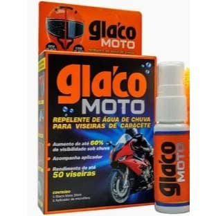 Glaco Moto – Soft99 - 20ml – Repelente de Água de Chuva para Capacete Rende 50 Viseiras