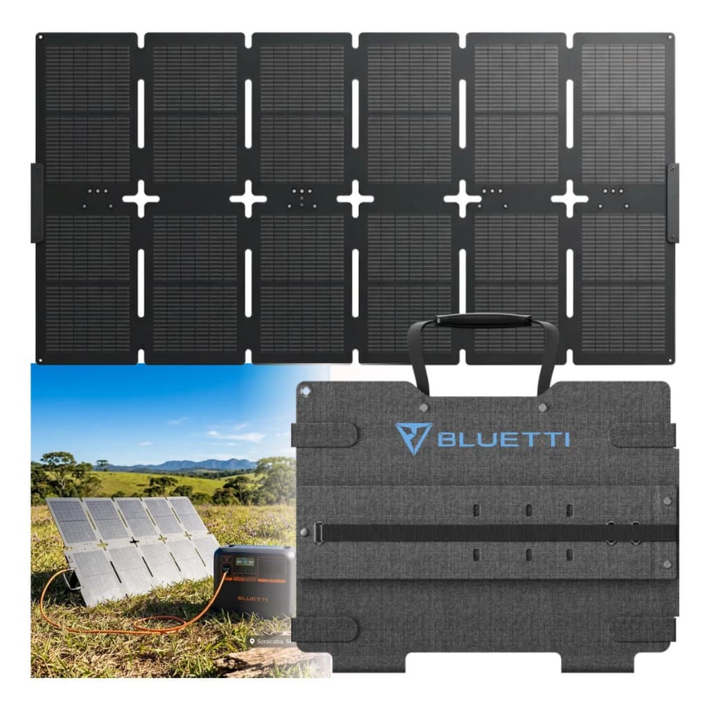 Placa solar portátil bluetti sora130  painel usb e usb c leve preto 18v 21.6v 130w Original