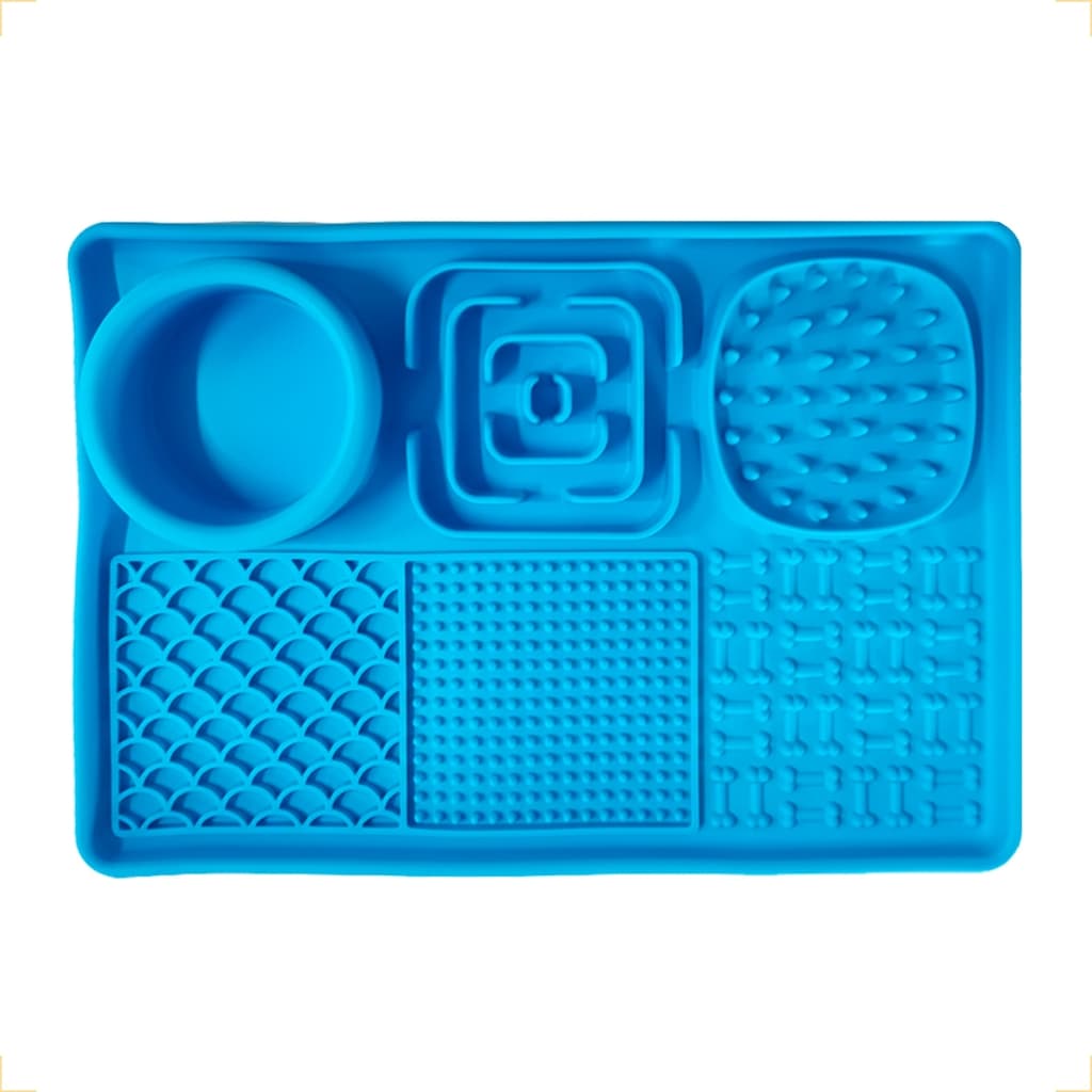 Comedouro lento silicone inteligente lamber caçar 31x21cm