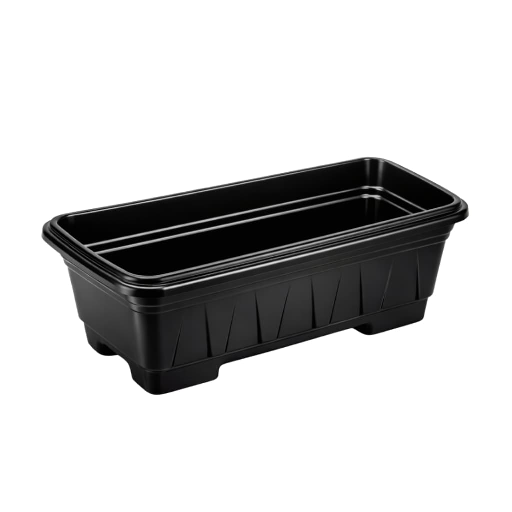 kit 6 Und Vaso Floreira Jardineira Preta 4 Litros Horta Mudas Cacto suculentas ervas