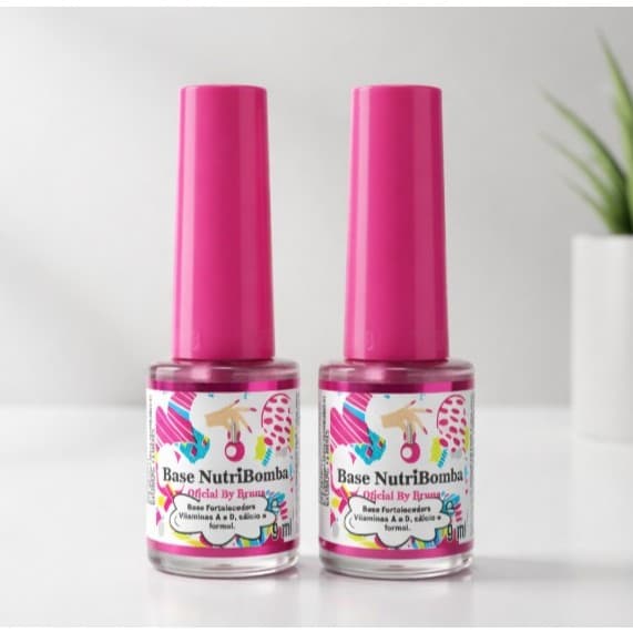KIT 2 base Fortalecedora Nutri Bomba Vitaminas A e D Ajuda no Crescimento da unha