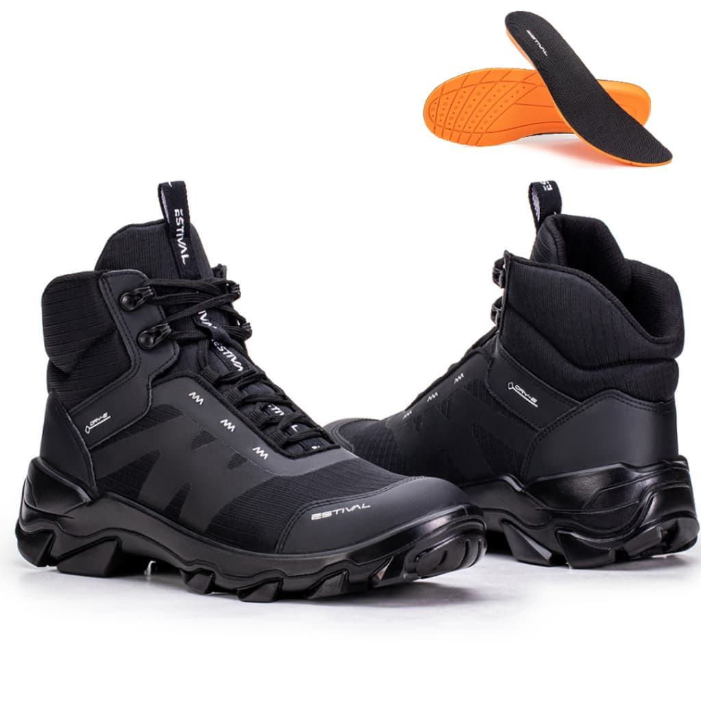 Bota Segurança Hybrid All Black Hb7000 + Palmilha Pu Comfort