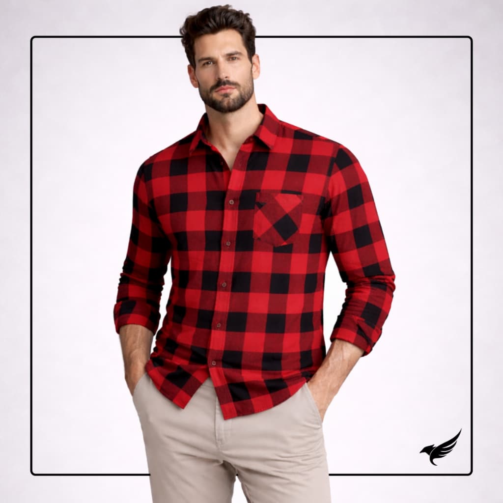 Camisa Xadrez Masculina Manga Longa Flanelada
