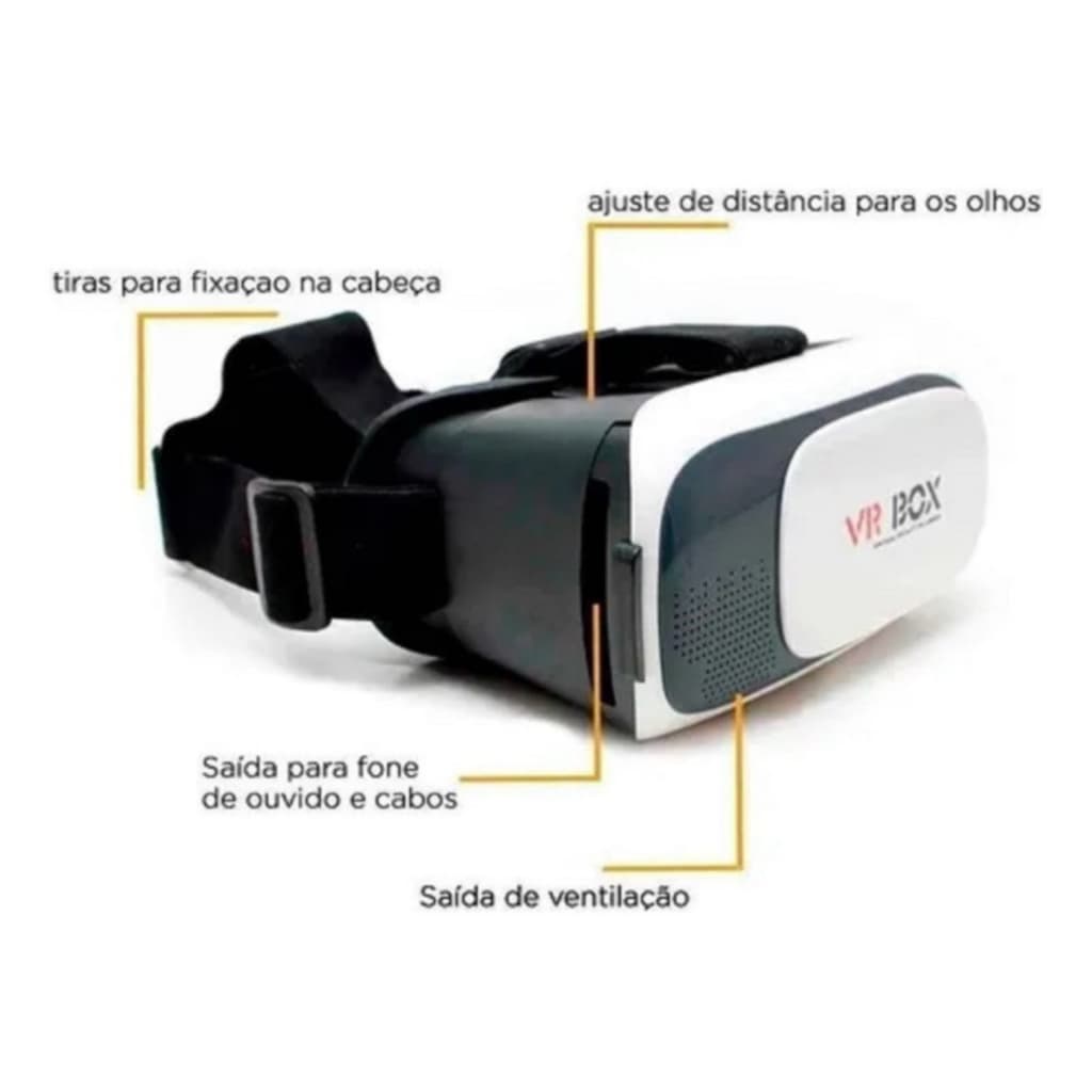 Oculos De Realidade Virtual 3d + Controle Bluetooth - Vr Box