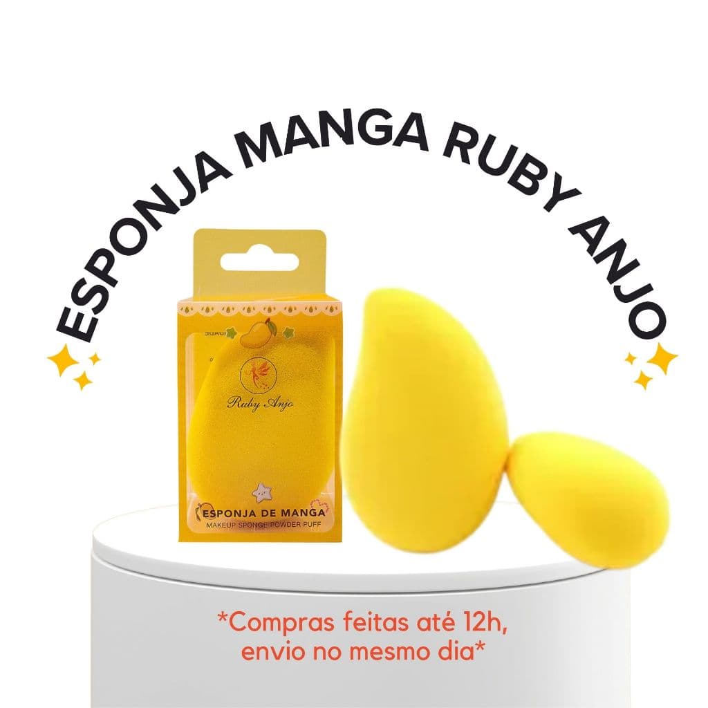 ESPONJA DE MANGA RUBY ANJO  SUPER FOFINHA  PEGA TODAS AS AREAS DO ROSTO CORRETAMENTE NAO MANCHA MACIA