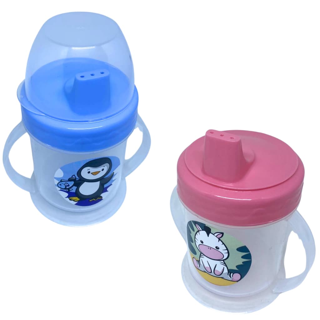 Copo Infantil Alça e Bico 220ml, Copo Treinamento Infantil