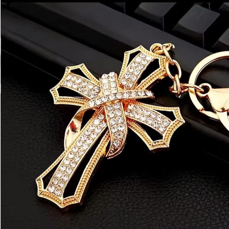 CHAVEIRO PREMIUM DOURADO CRAVEJADO ESTILOSO