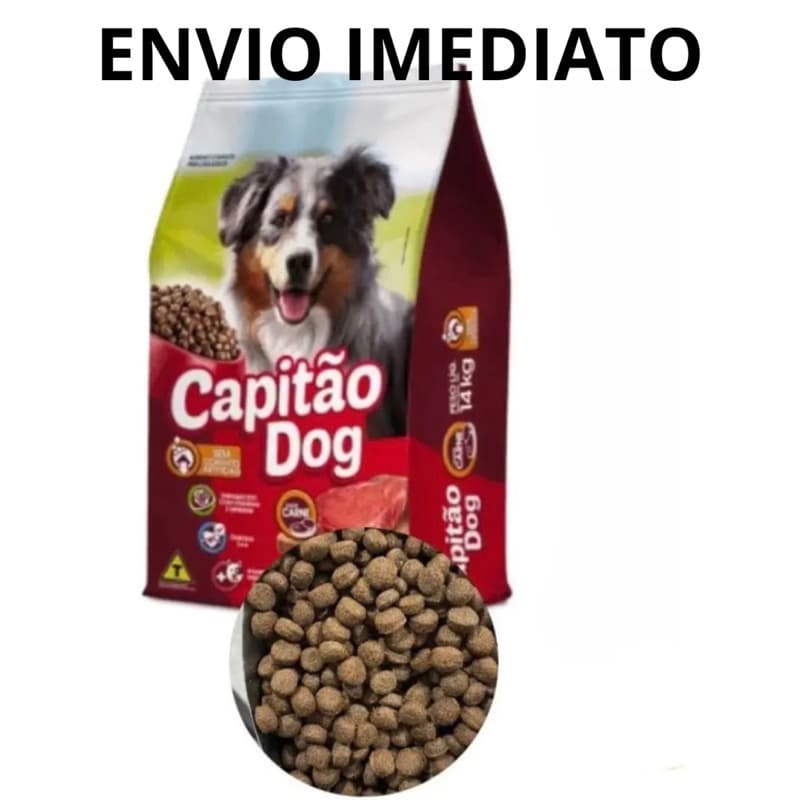 CAPITÃO DOG 14kg CARNE CACHORRO