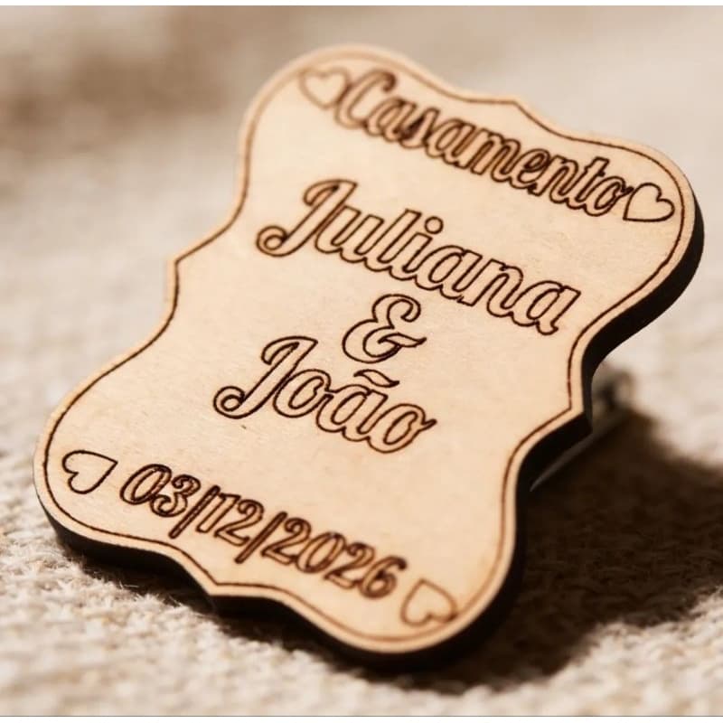 KIT Lembrancinha imã de geladeira mdf personalizados casamento