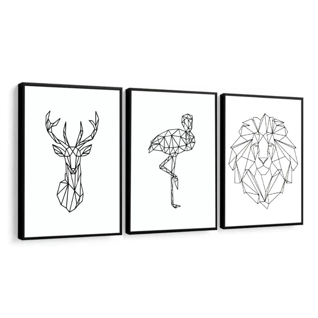 Quadro decorativo para sala quarto escritorio decoração de casa luxo  exclusividade forma geometrica