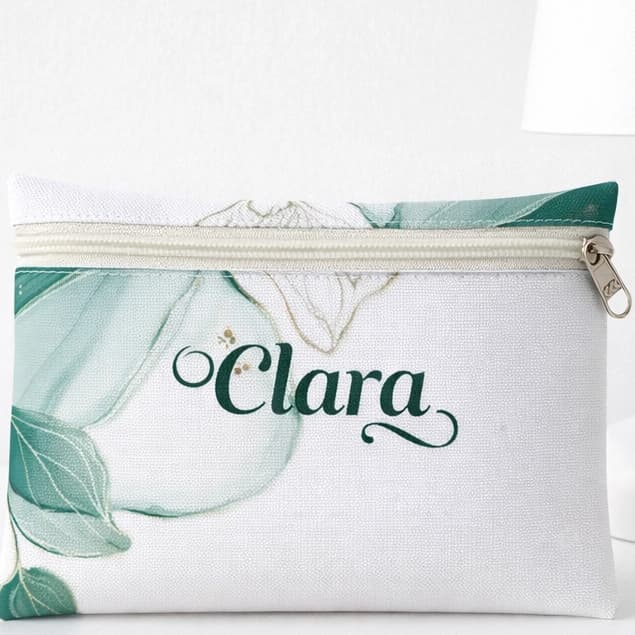 Kit Necessaire Personalizada com Nome e Estampa Única Ideal para Viagem e Dia a Dia