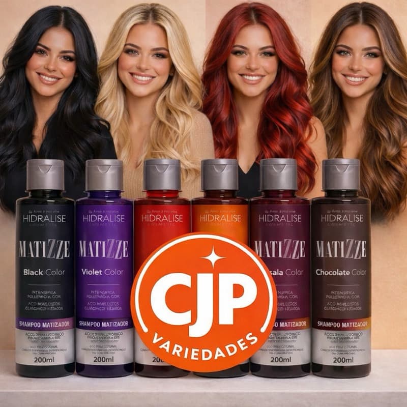 Shampoo Tonalizante Escurecedor S/ Amônia Avelã, Marsala, Loiro, Vermelho Ruivo 100% Natural Matizze