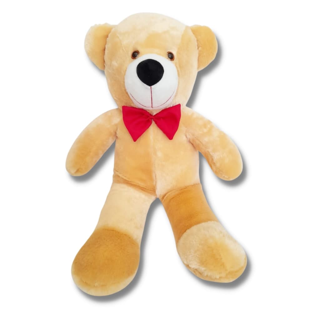 Urso De Pelúcia Grande Teddy 50cm Com Laço