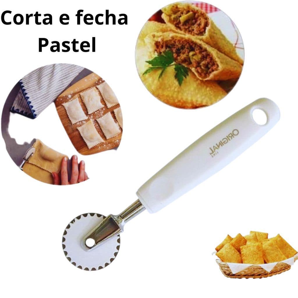 Carretilha Corta E Fecha Pastel Cortador Fechador De Massas