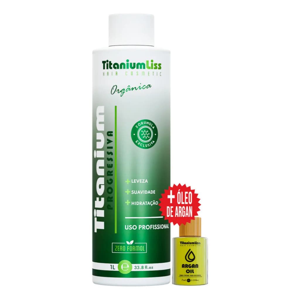 Progressiva Sem Formol Titanium Liss + Óleo Argan