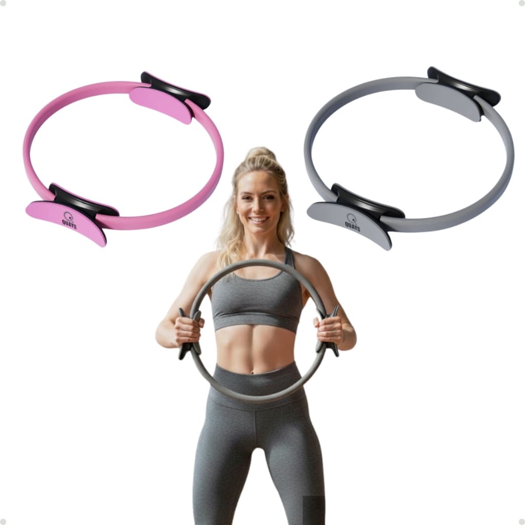 Anel Pilates Yoga  Aro Tonificador Fitness para Pernas, Glúteos, Braços e Abdômen  Exercícios, Alongamento, Treino