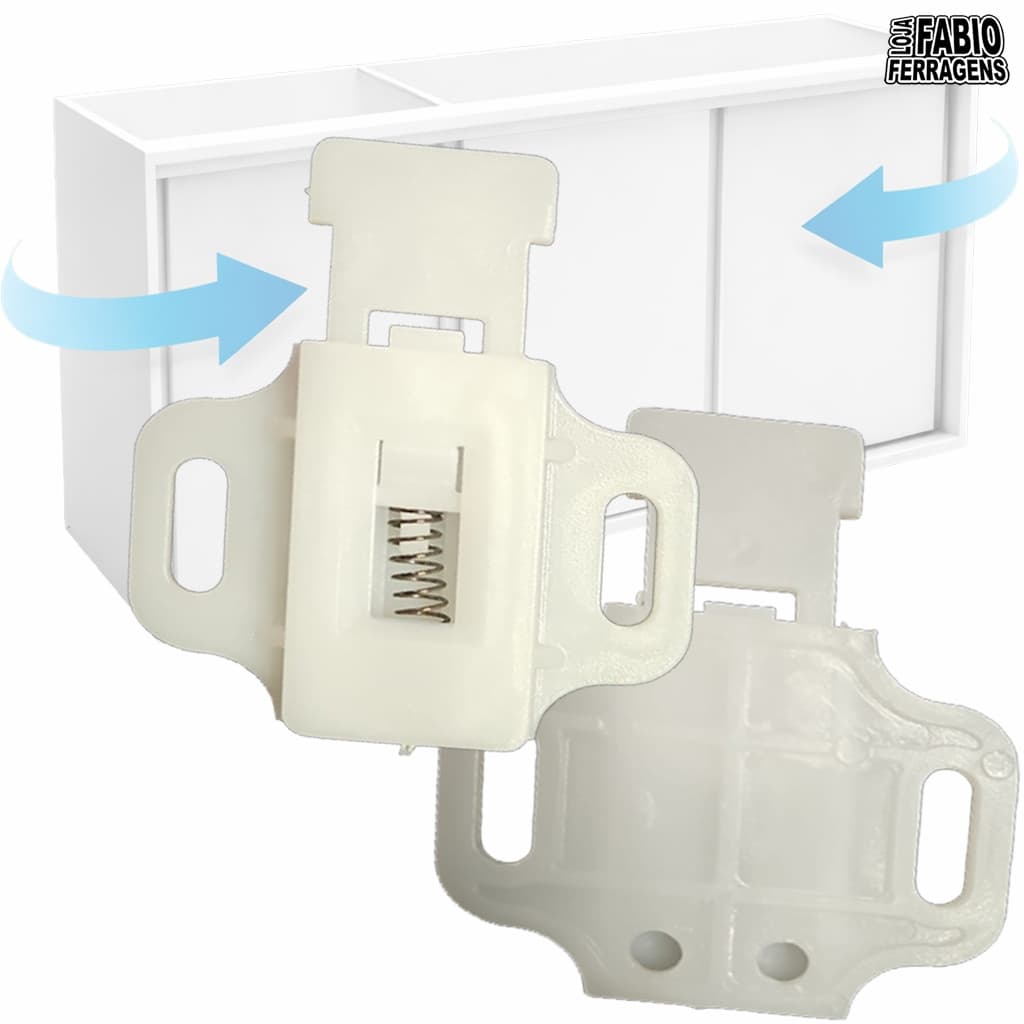 Guia Com Mola Superior Para Guarda Roupas porta de correr / Armário