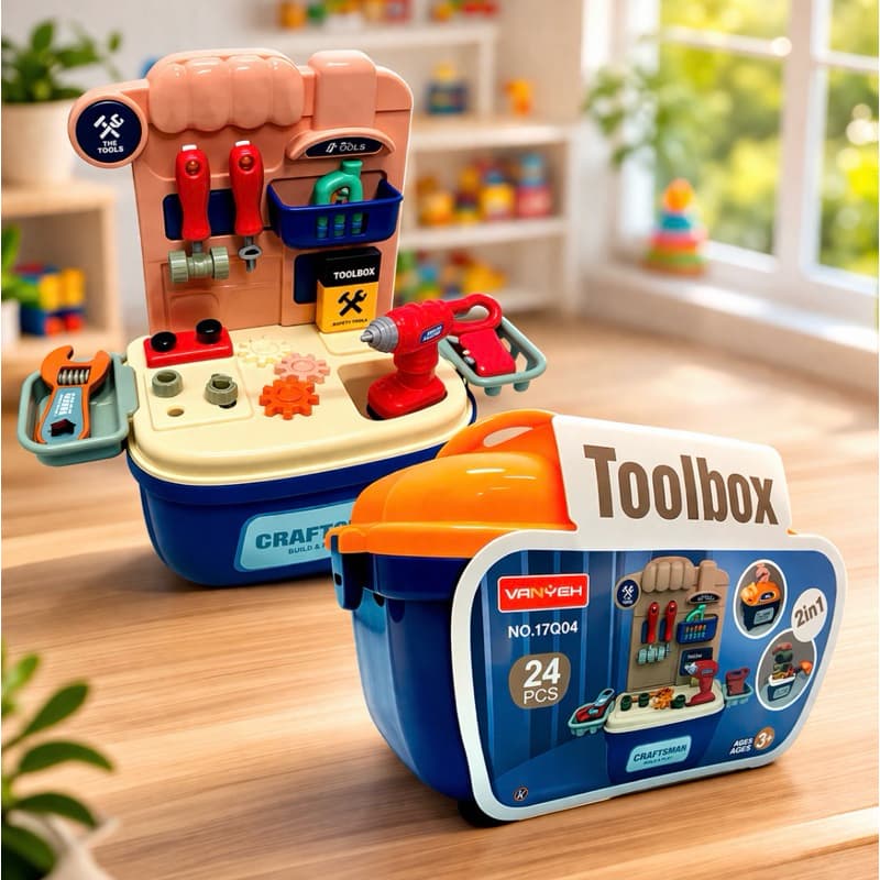 Kit Ferramentas Infantil 24 Peças Petit Constructor™ – Desenvolvimento Cognitivo e Motor