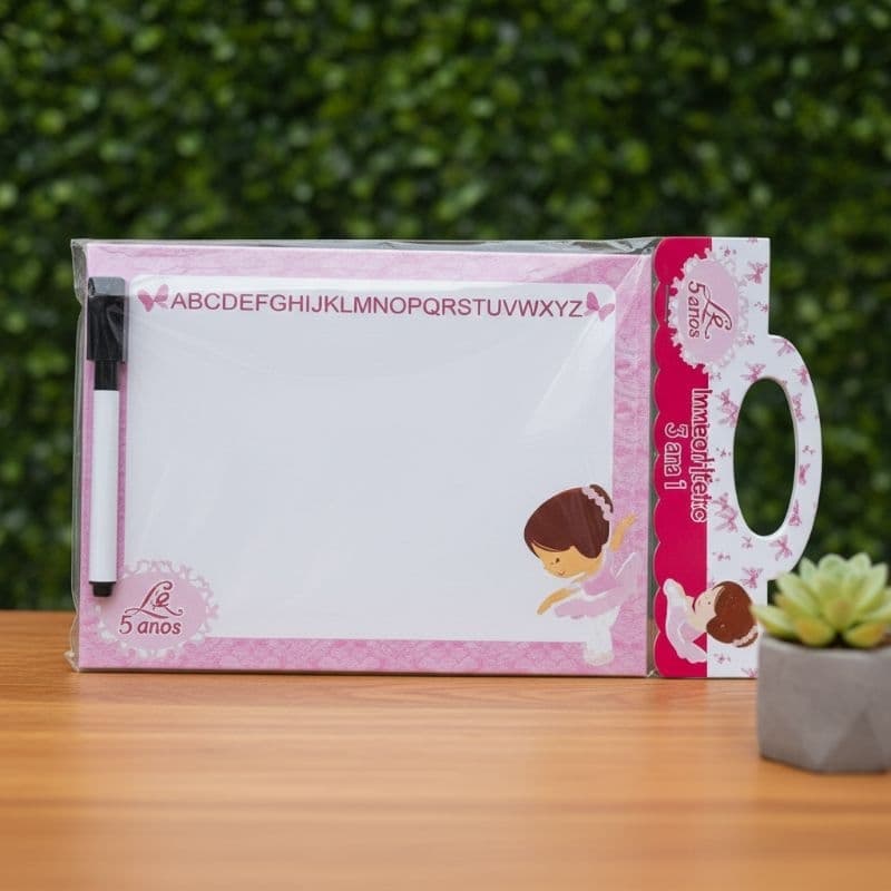 Lousa Mágica BAILARINA E SOLDADINHO DE CHUMBO Lembrancinha Personalizada - Festa Infantil Aniversário - Brinde