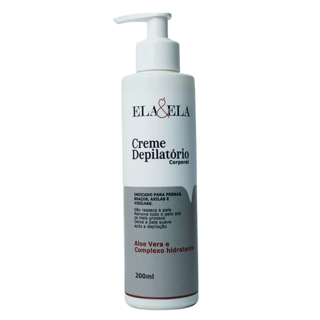 ✨ Creme Depilatório Corporal ELA & ELA 200ml – Remoção Rápida e Pele Hidratada ✨