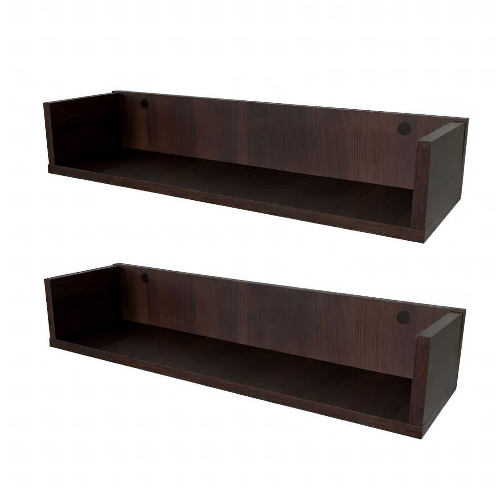 Kit 2 Prateleiras de Parede para Livros MDF Decoração e Organização