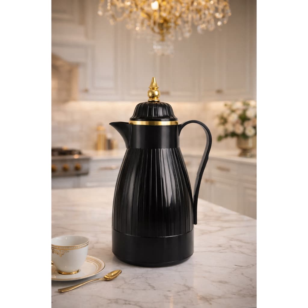 Garrafa Térmica Dubai Preta 1L Café Chá