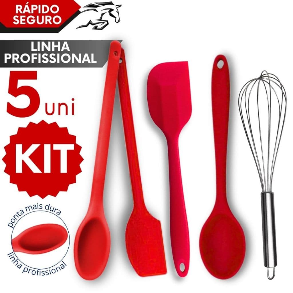 Utensílios de Cozinha Silicone Alta Resistência e Durabilidade Espátulas Colheres