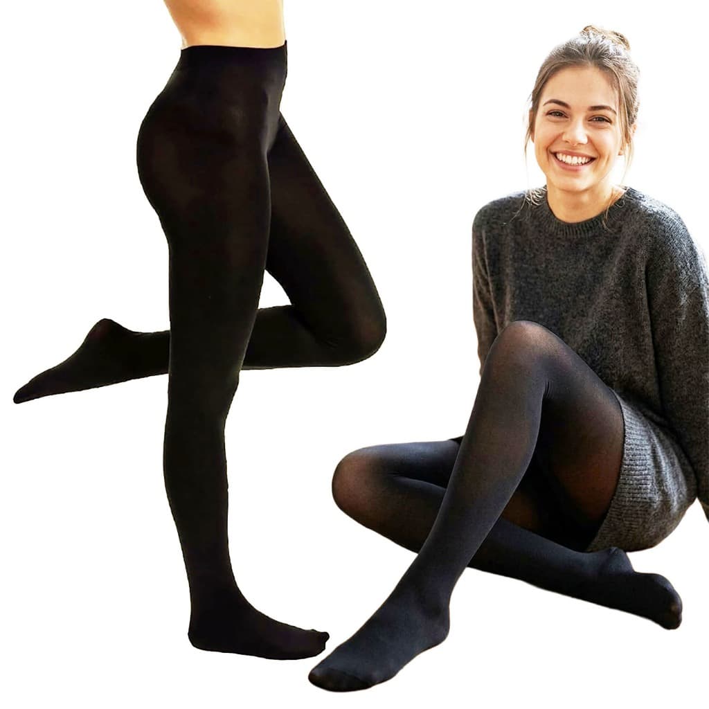 Meia Calça Térmica Feminina Peluciada Com Pé Segunda Pele Inverno Conforto Tamanho Único 40 a 44