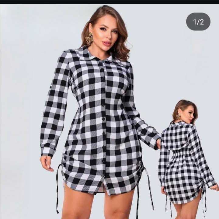 Vestido Chamise Feminino Liso – Xadrez Tendência da Moda Junina | Elegante, Versátil e Atemporal