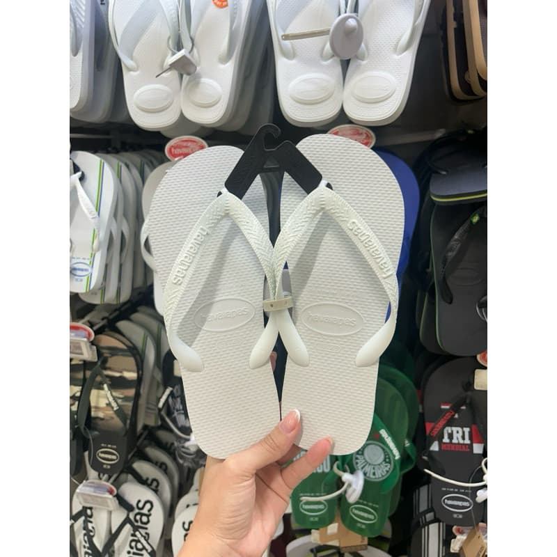 Havaianas Top Chinelo Original Branco Unissex Feminino Masculino Confortável Pares Casual Dia a Dia