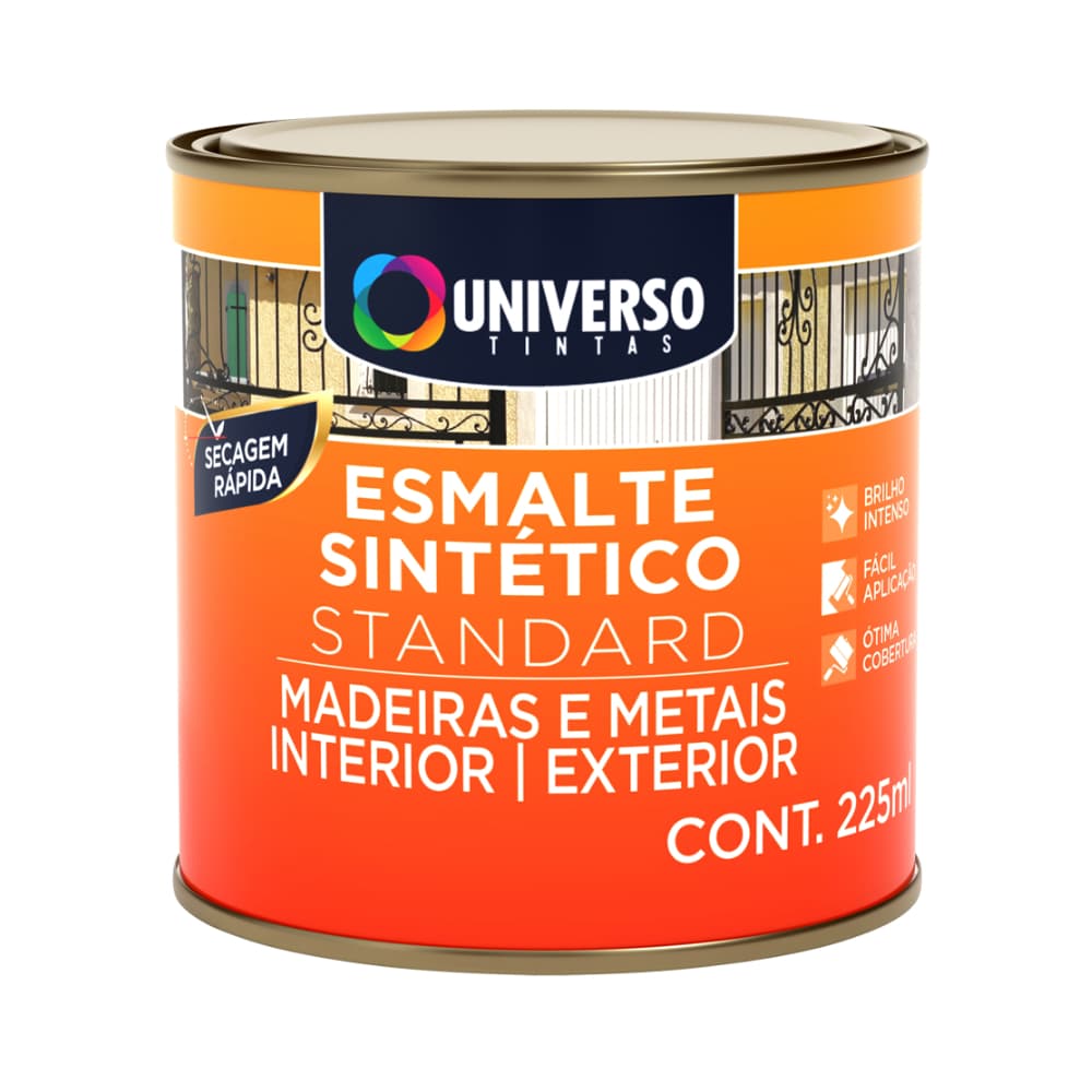 Tinta Óleo Esmalte Sintético Standart Universo 225ml 1/16  - Cores (Madeira, Metais e ferros)