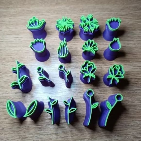 Carimbos Pequenos Para Biscuit Cerâmica Fria 3D