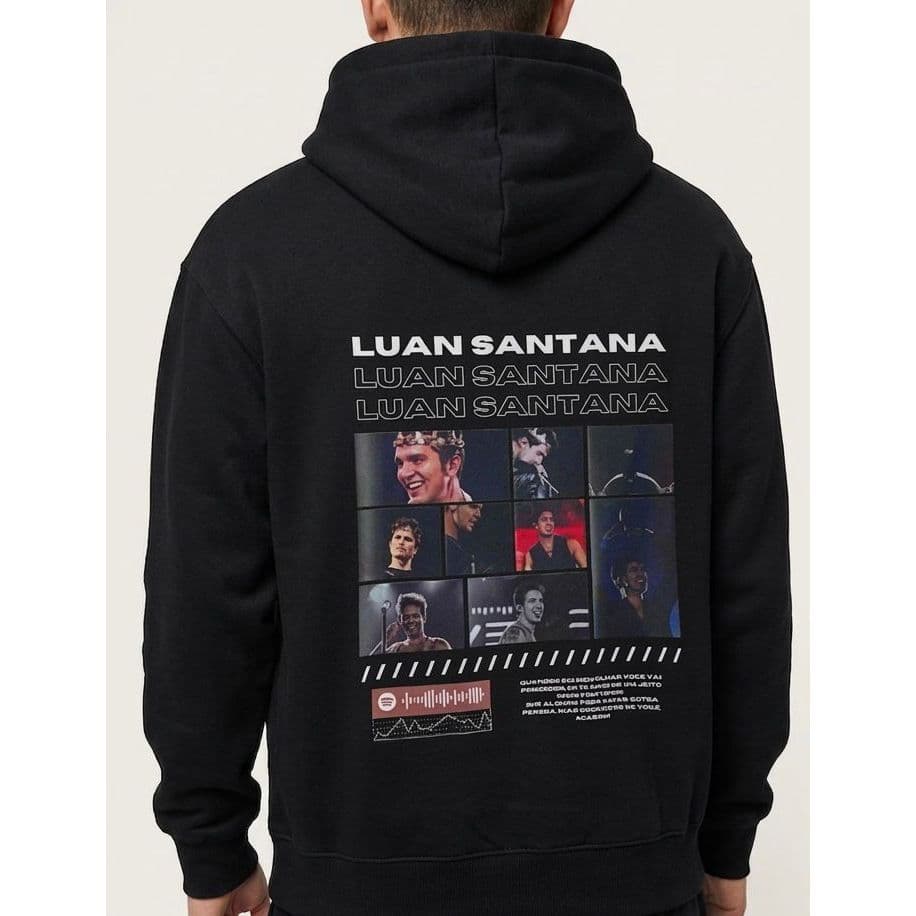 Moletom Premium Luan Santana Tour Vintage  Edição Limitada