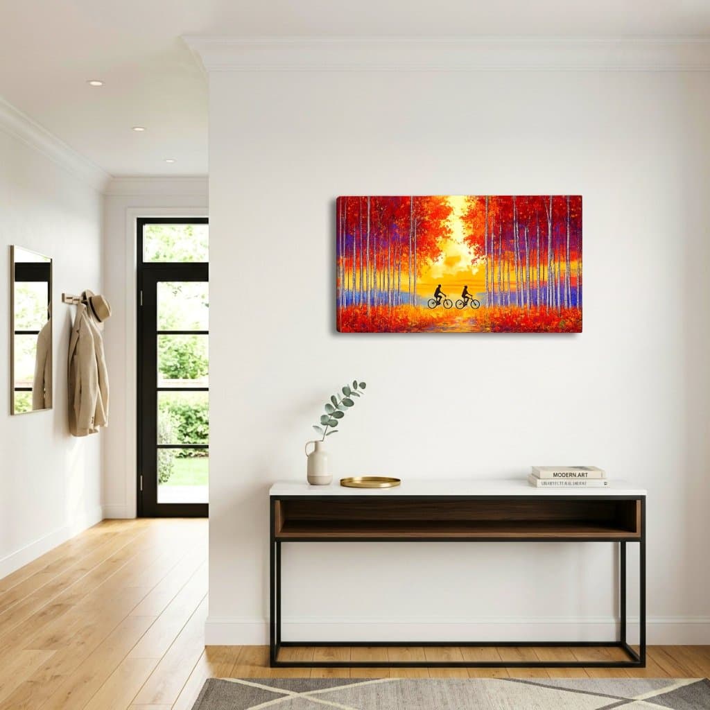 Quadro Decorativo "Passeio Vibrante" em Acrílico com Impressão UV