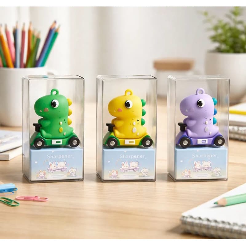 Apontador De Lápis Kawaii Dino