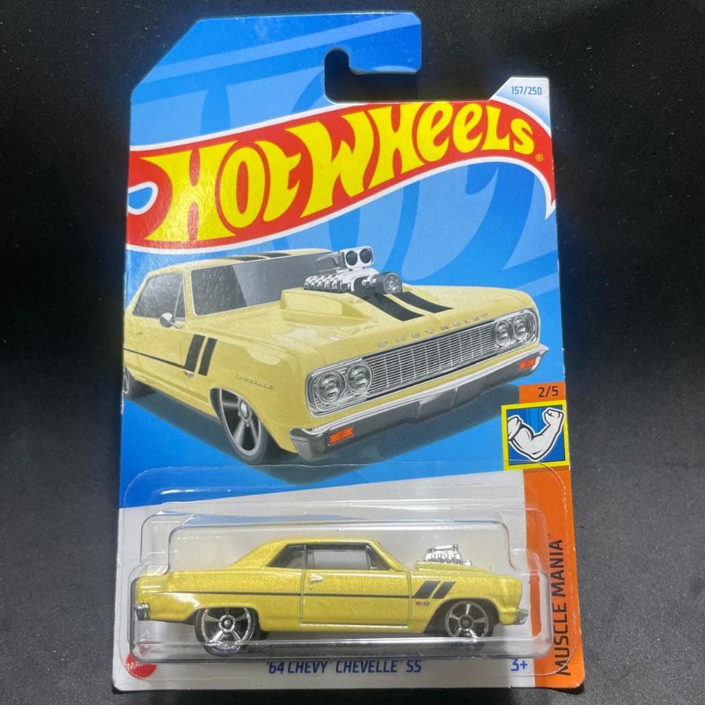 HOT WHEELS ´64 CHEVY CHEVELLE SS ORIGINAL 1:64 MINIATURA CARRINHO COLECIONÁVEIS BARATO MATTEL