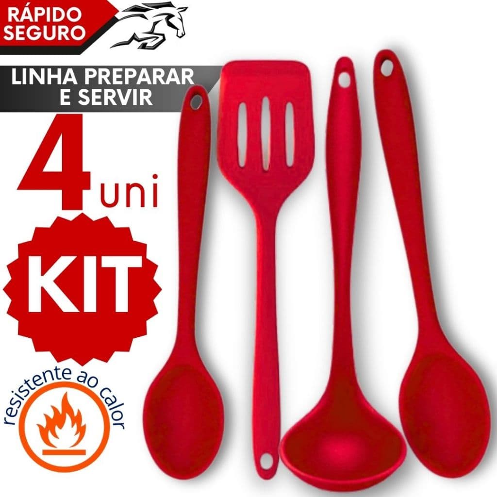 Utensílios Cozinha Silicone Maciço Resistente ao Calor Antiaderente Não Gruda