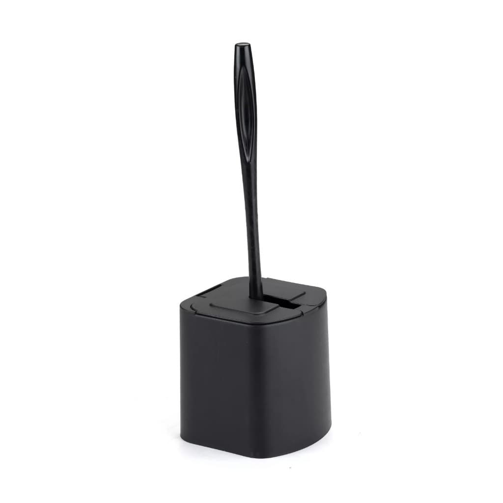 Escova Sanitária Preta Arthi Com Tampa  Articulavel  Para Limpeza Banheiro Completa-7830