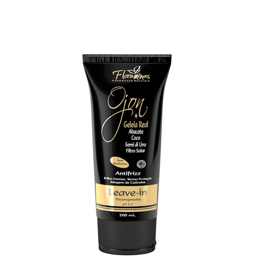 Leave in ,Finalizador OJon + Geleia Real + Abacate + Coco + Semi di Lino 200ml  floraminas