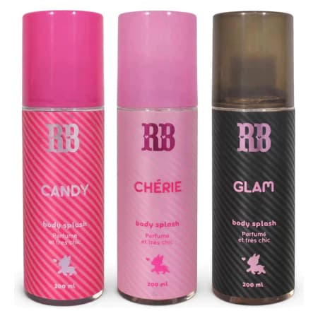 KIT C/3 BODY SPLASH REBECCA BONBON 200ML - SORTIDO