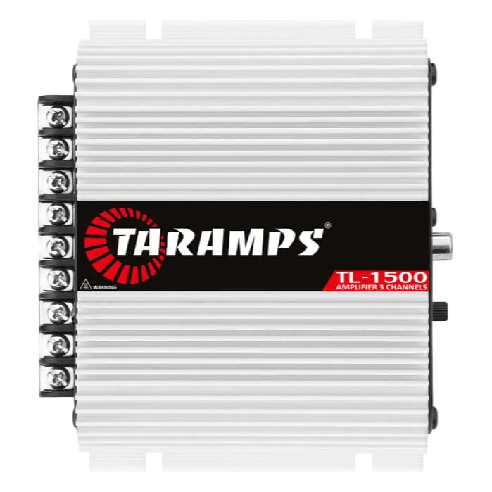 Módulo Amplificador Taramps TL 1500 3 Canais 390W RMS Som Automotivo Original + Entrada Fio ART