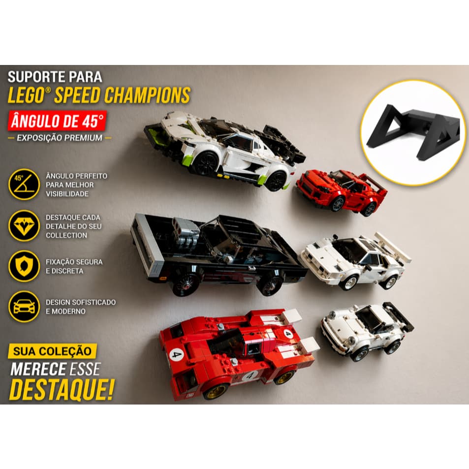 Suporte Expositor premium Speed champions horizontal