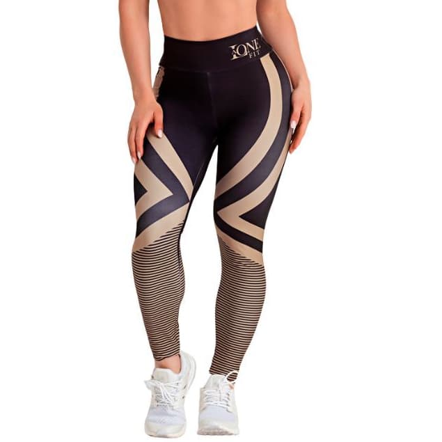 Calça Legging Feminina Academia Alta Compressão Cós Anatômico Zero transparência IPIRANGA -LAONEFIT