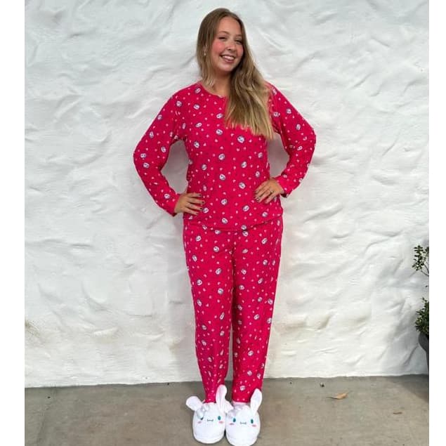 Pijama Feminino Longo Estampado Conforto Total Leve e Macio