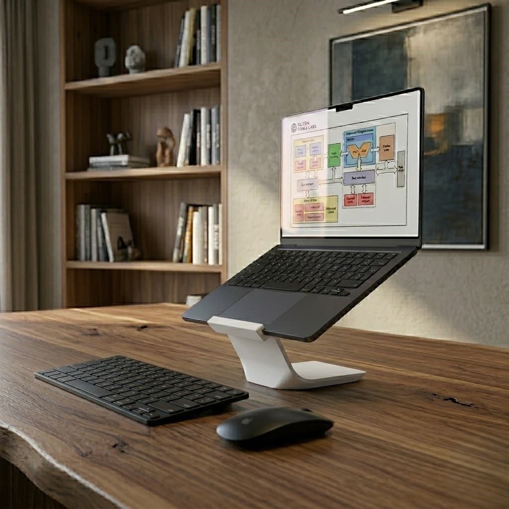 Suporte Notebook Mesa Ergonômico Elevador Notebook Ventilado Impressão 3D Laptop Stand resistente