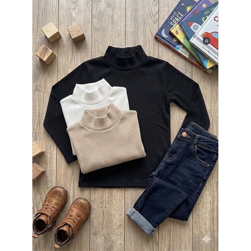 Blusa Gola Alta Manga Longa Segunda Pele Inverno INFANTIL MENINO 4 AO 10