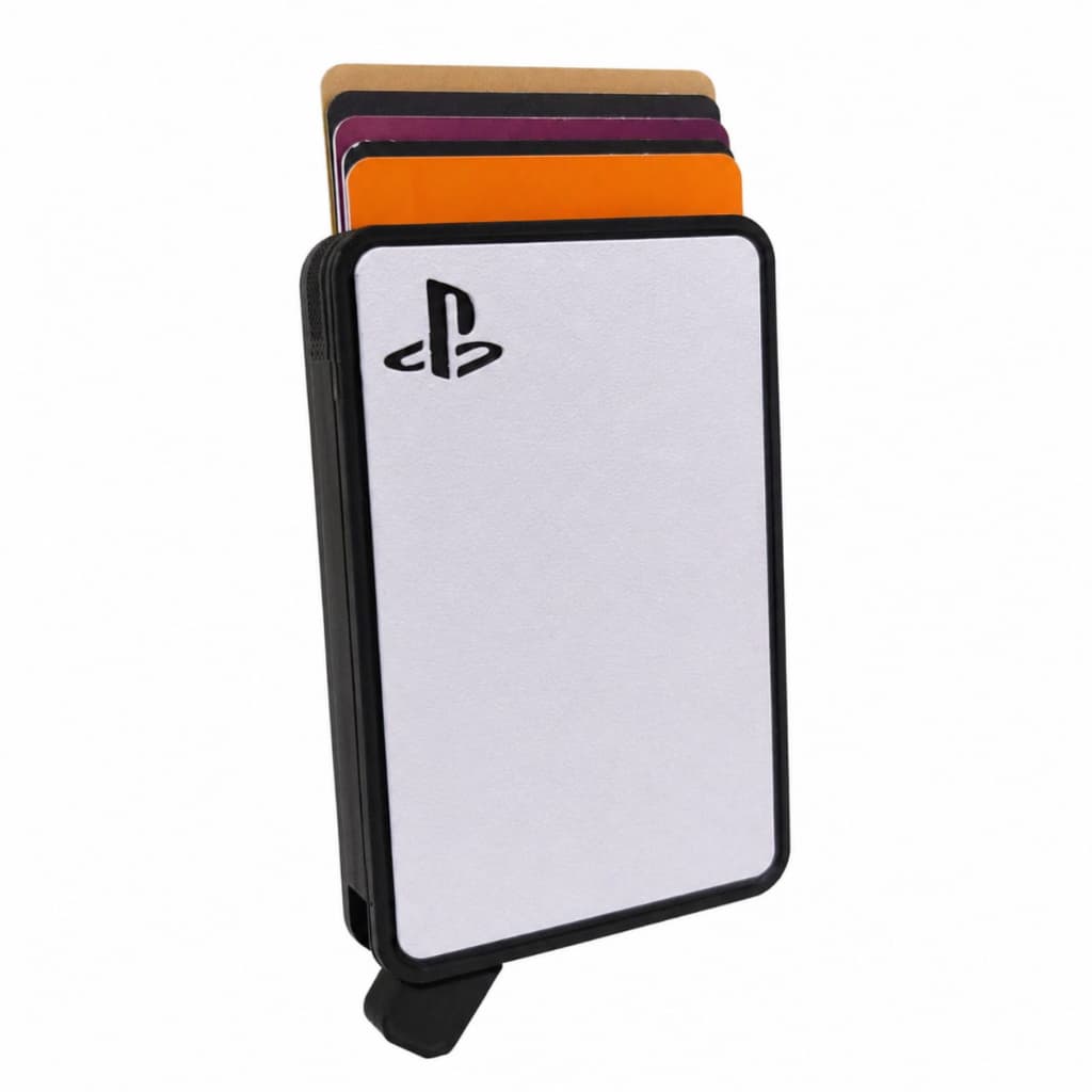 Porta Cartão PS5 Play Station 5 - Xbox Series - Carteira Gamer Porta Cartão Pop Up Slim